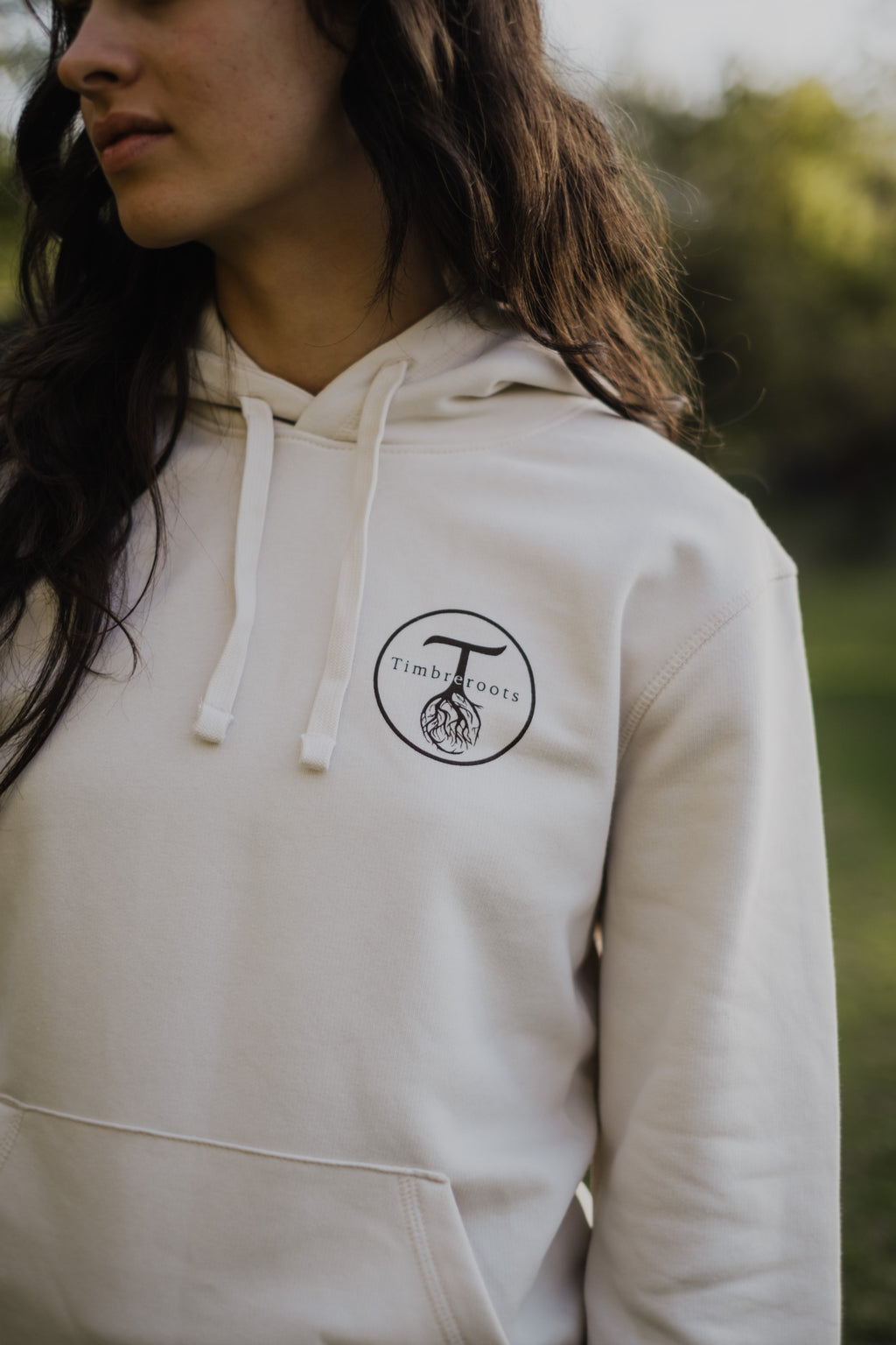 Hoodie Timbreroots Logo (White)