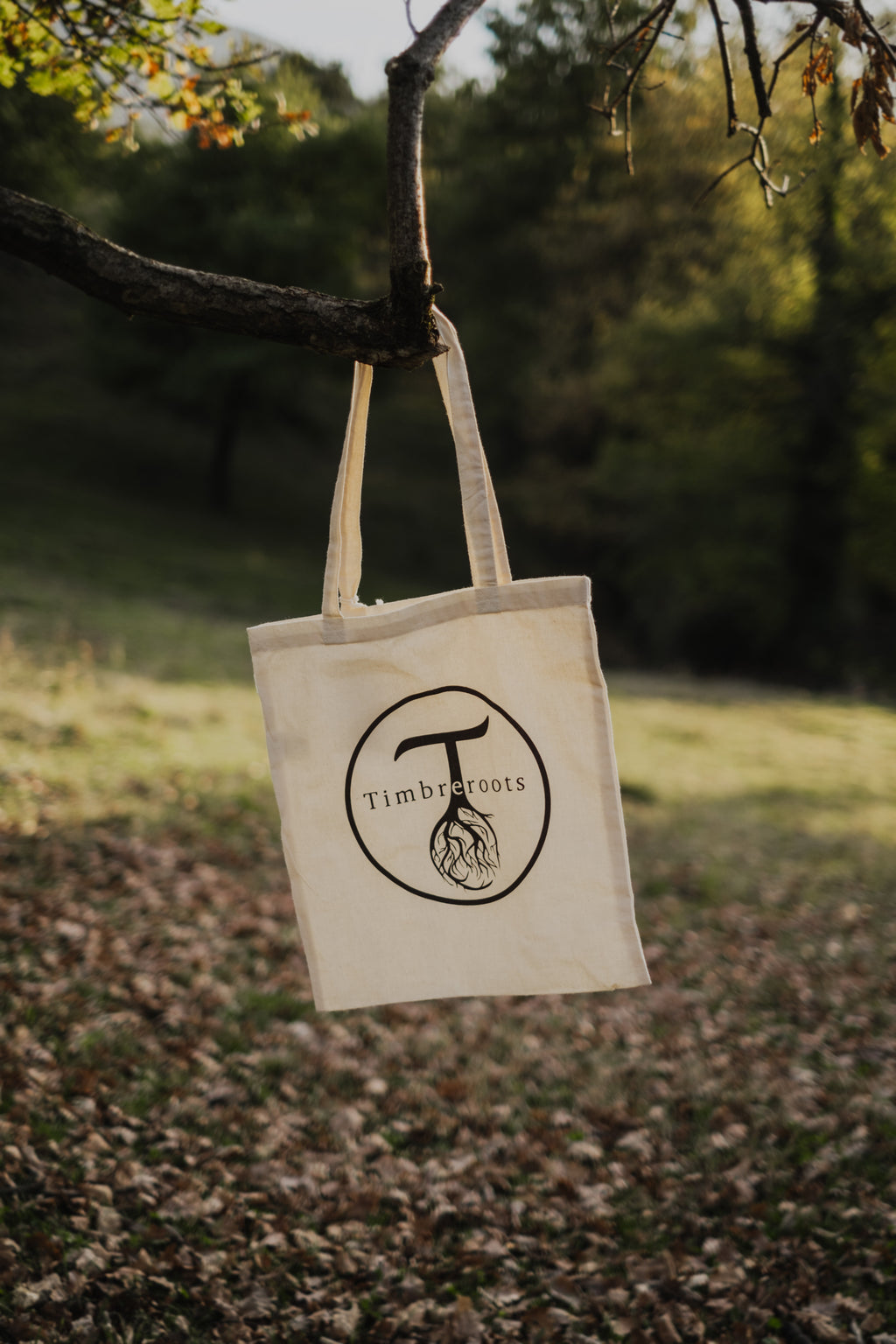 Tote Bag Timbreroots Logo (White)