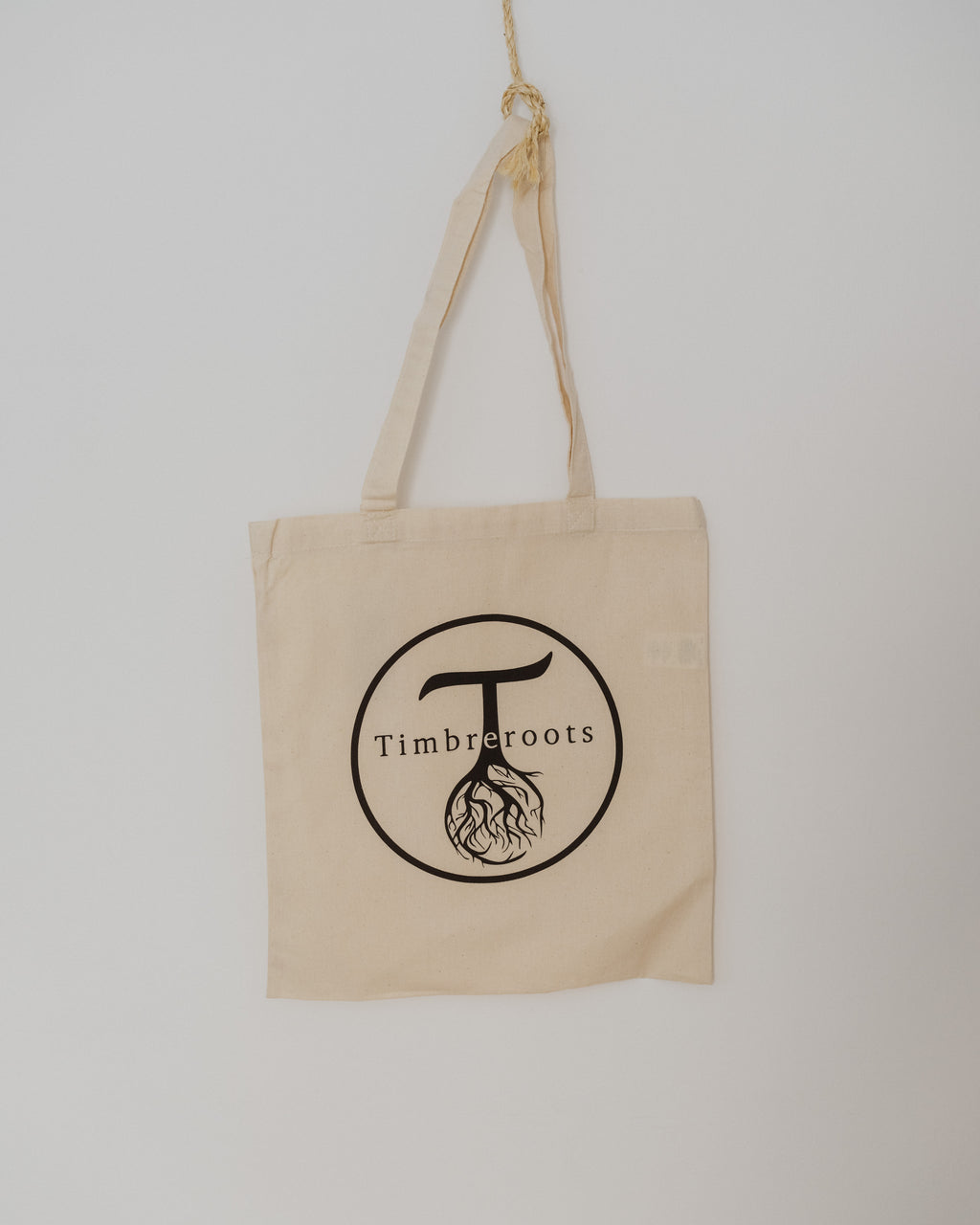 Tote Bag Timbreroots Logo (White)